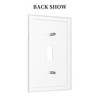 Lhdlnn White Gold Marble Light Switch Cover Decorative 1 Gang