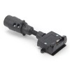 7 Pin Round Male Plug to 7 Pin Flat Female