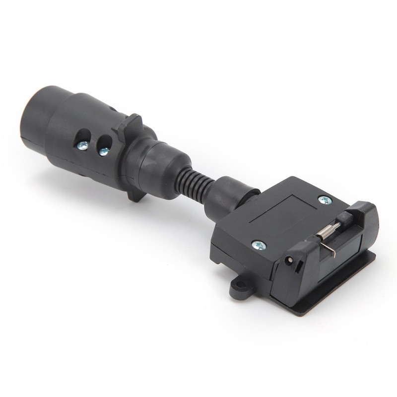 7 Pin Round Male Plug to 7 Pin Flat Female