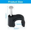 Dijedev 200Pcs Nail in Cable Clips, 7mm Cable Wire Clips,