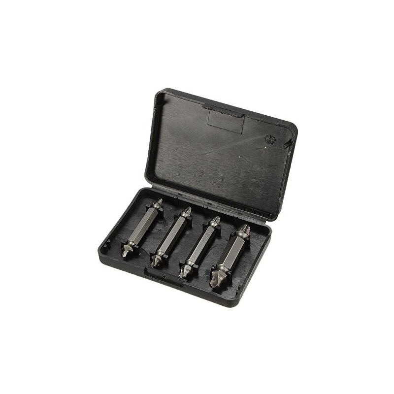 CEFEPH 4 Piece Screw Extractor Defective Screw Remover Made of