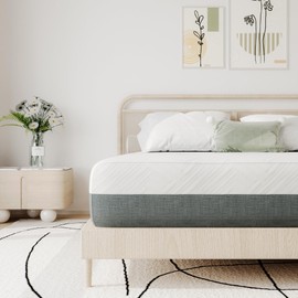 PicWooki Queen Mattress, 6 Inch Memory Foam Mattress Queen Size Mattress in a Box with Washable Removable Cover, Soft and Comfortable, Pressure Relief, Medium Firmness