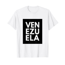 Venezuela Shirt Novelty Black Art Font Style Gift Tee T-Shirt