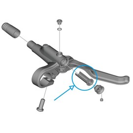SHIMANO Handle L-shaped fashionable 1 piece membrane BL-MT200 lever lever handle