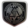 24Designs Compatible Front Emblem Brothers Bros Black Replacement for Dodge