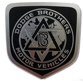24Designs Compatible Front Emblem Brothers Bros Black Replacement for Dodge Challenger