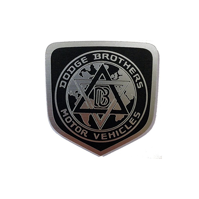 24Designs Compatible Front Emblem Brothers Bros Black Replacement for Dodge