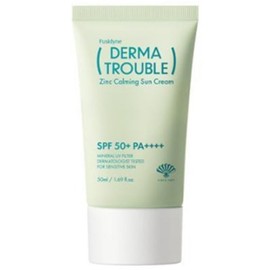 Fushidine Derma Trouble Zinc Calming Sun Cream 50ml (SPF50+) Non-sticky UV protection / 후시다인 더마 트러블 징크 카밍 선크림 50ml(SPF50+) 끈적임없는 자외선차단