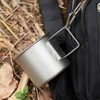 TOMSHOO Ultralight Titanium Cup Outdoor Portable Camping Picnic Water Cup