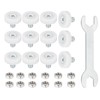 sourcing map 19 mm Drawer Rollers Wheel Cabinet Positioning Sliding