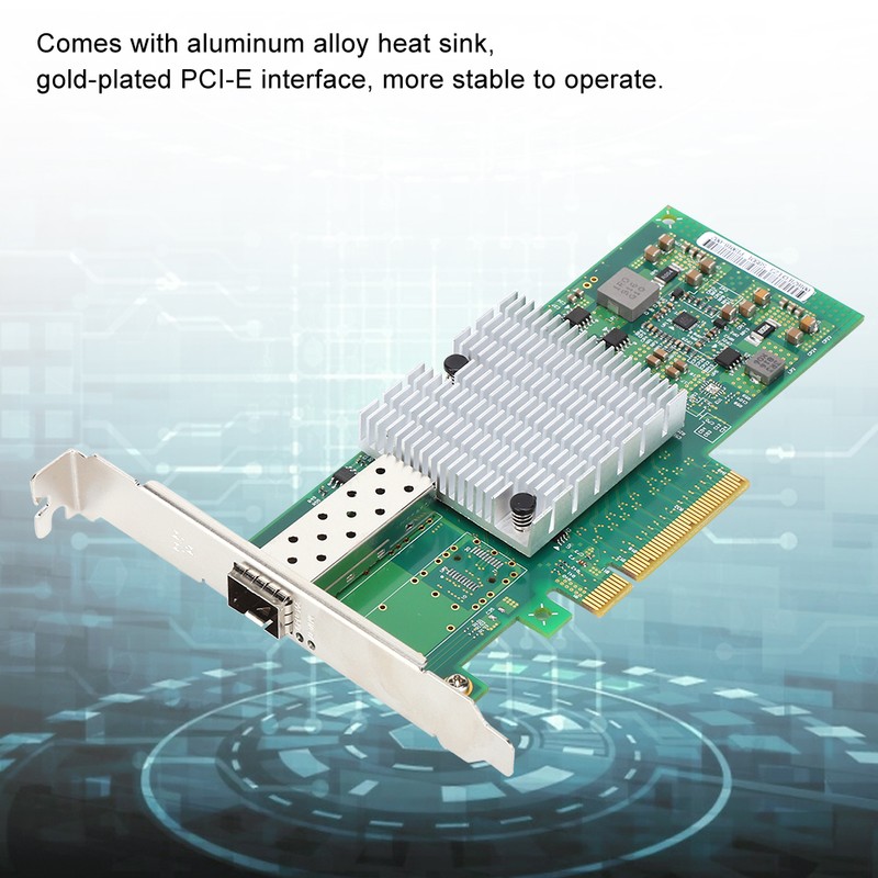 10Gbps Fiber Network Card Single Port for Intel 82599EN Chip