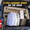 Adjustable Car Clothes Hanging Rod, 35.8-64.4 Inch Retractable Interior Garment
