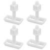 SG Store 4Pcs Rectangular Toilet Seat Hinge Bolt Screws Universal