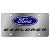 Eurosport Daytona Stainless Steel License Plate- Ford Explorer Compatible with