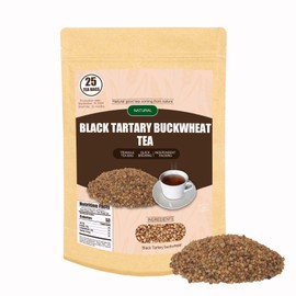 Black Tartary Buckwheat Tea Bags,Natural Black Tartary Buckwheat,5.29oz(6g*25bags),Healthy tea,No Caffeine,No Gluten,Vegan