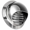 Stainless Steel Round Air Vent Grille – Wall & Ceiling