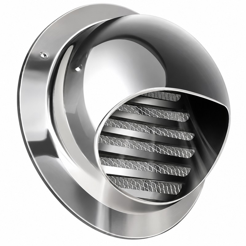Stainless Steel Round Air Vent Grille – Wall & Ceiling