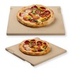 ROCKSHEAT Pizza Stone, 12"x12" Square Pizza Stone for Oven Grill