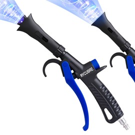 Rycubre High pressure fan-shaped air blow gun, adjustable swing hose, high-strength engineering plastic gun body, ergonomic grip for workshops, car engines, electronic cleaning and dust removal