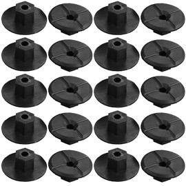 ANBOO Pack of 50 4 mm Plastic Nuts Without Thread Black Plastic Wing Nuts Hardware for Wheel Arch Trim Wheel Housing Shell 2019900050 51711958025