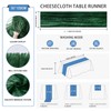 6 Pack Emerald Green Cheesecloth Table Runner 35 x 120