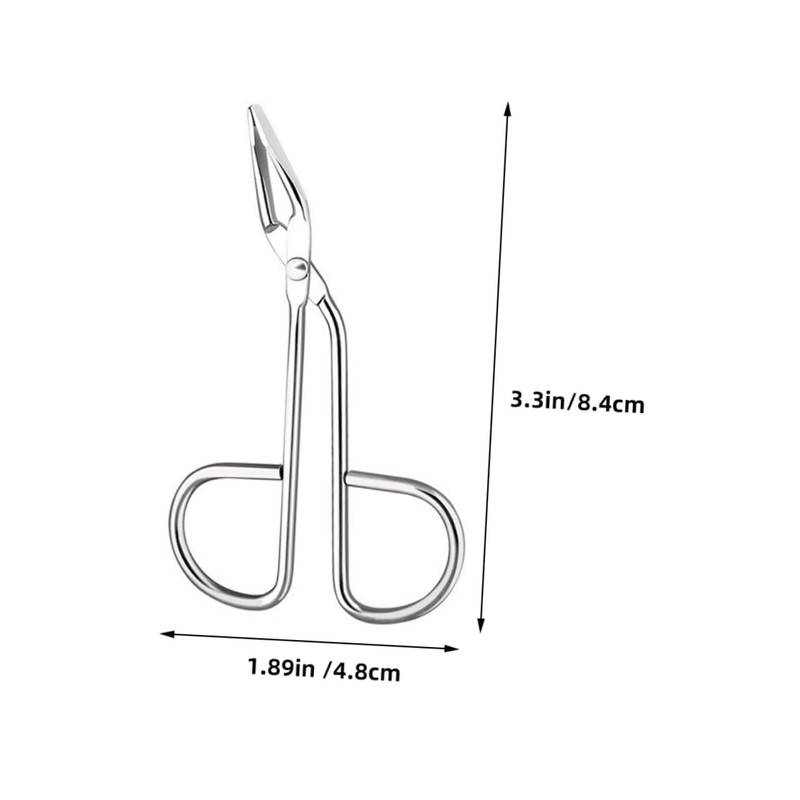 SAFIGLE 2PCS Stainless Steel Eyebrow Tweezers Angled and Scissor Handle
