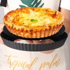 2Pcs Quiche Pan 22cm+28cm Non-Stick Flan Tins with Loose Base