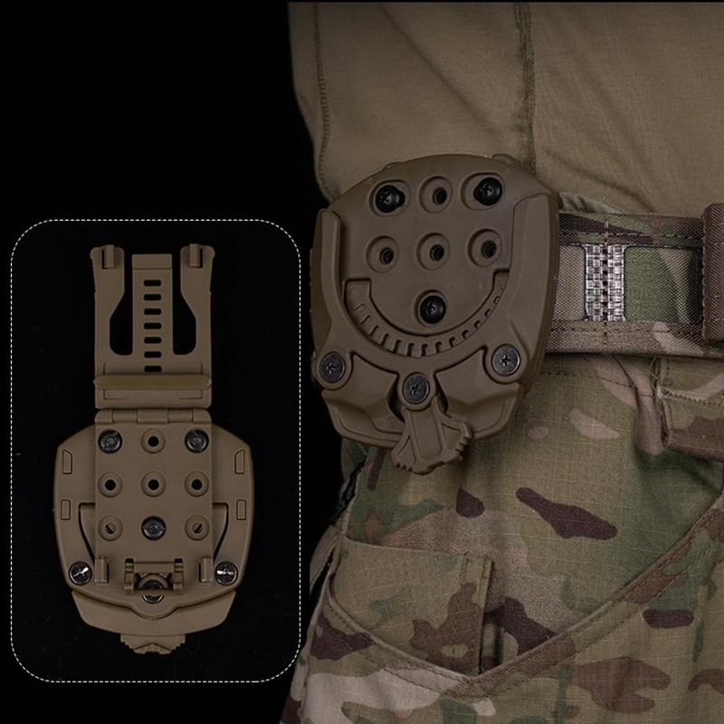 Tactical Pistol Holster Quick Release System with Belt Clip 360