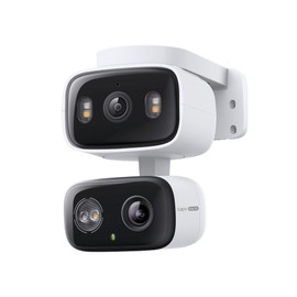 Tapo C246D WiFi Outdoor Surveillance Camera with 2K Dual Lens, 125° Wide Angle & 6 mm Telephoto Lens, Smart Tracking, Free AI Detection, Night Vision, MicroSD Card Up to 512 GB
