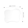 OHPHCALL Acrylic Cup Coaster Transparent Tabletop Mats for Home Office
