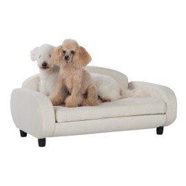Paws & Purrs Pet Upholstered Sofa Bed, Oatmeal, 31.5"W x 19.5"D x 15.5"H