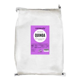 CEREAUSLY Organic Black Quinoa – Premium Royal Quinoa from Bolivia – Kosher and Non-GMO Quinoa Bulk – Vegan and Gluten-Fee Cooking Quinoa – 10 LB