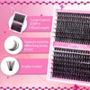 FADLASH Lash Clusters Kit 60D+80D Lash Extensions 10-18mm Individual Lashes