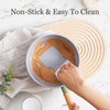 ROCKURWOK Ceramic Nonstick Sauce Pan, 3 QT Pot with Steamer,