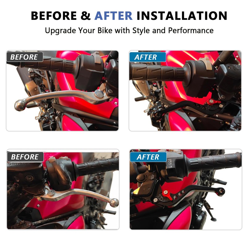 Adjustable Short Levers Replacement for ZX4R ZX4RR ZX-4RR 23-25