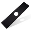 Faucet Deck Plate, Sink Hole Cover,Stainless Steel Long Rectangle 10