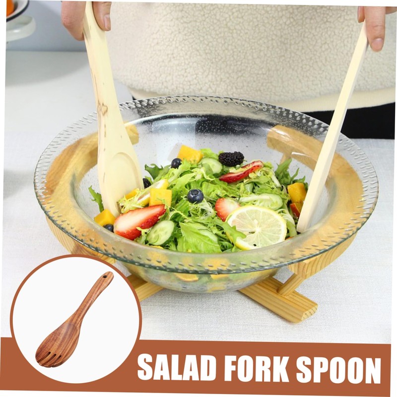 Alipis Long Handle Salad Fork Kitchen Utensil for Mixing Serving