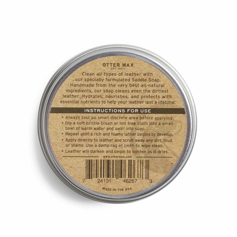 Otter Wax Saddle Soap | 2oz | All-Natural Leather Cleaner