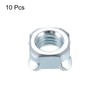 sourcing map Weld Nuts, M10-1.5 Square UNC Carbon Steel Machine