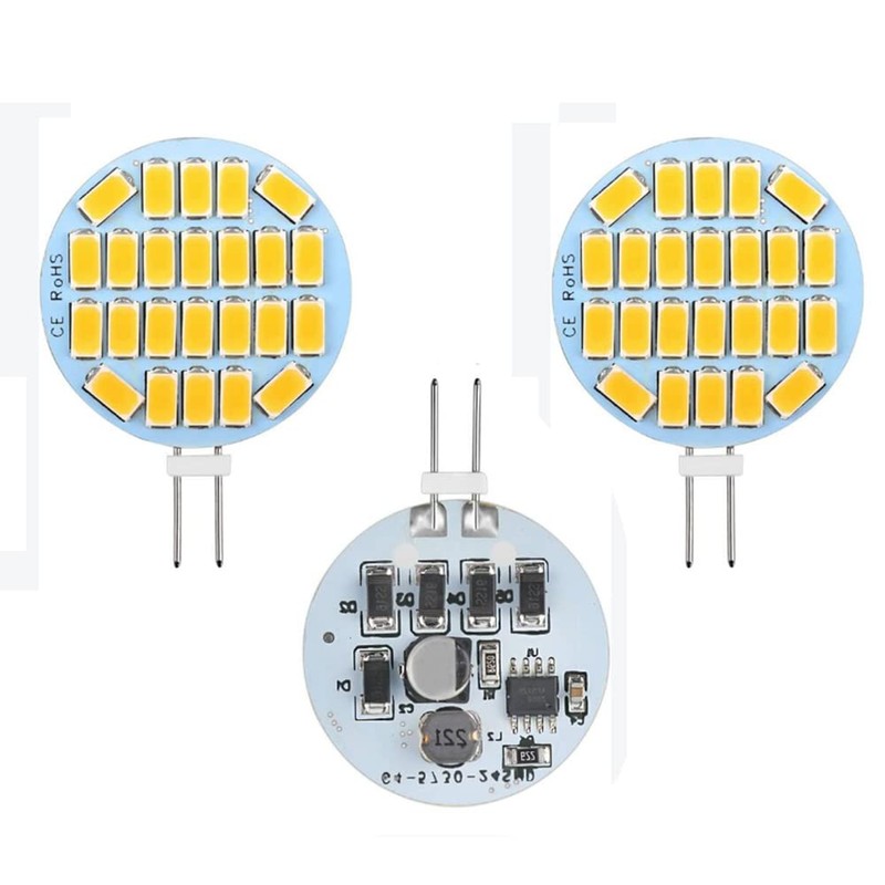 5X G4 LED Light Bulb 12V - 24V AC/DC 3W