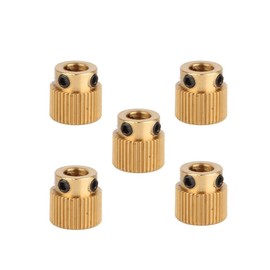 Creality Creality 3D Printer Parts 5PCS Brass Extruder Wheel 40 Teeth Drive Gear for CR-10.CR-10S,S4,S5,Ender 3,Ender 3 Pro,Ender 3 V2