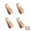 4 Pieces Leather Handles, Wardrobe Cabinet Door Handle Soft PU