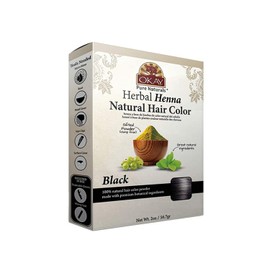 Okay herbal henna color, Black, 2 Ounce (Pack of 12)