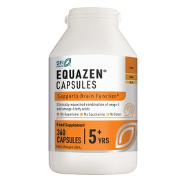 Equazen EQUAZEN Family Capsules | Omega 3 & 6 Fish Oil Supplement | Supports Brain Function | Blend of DHA, EPA & GLA | Suitable Children 5+ to Adults | 360 Capsules