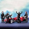 SOUFORCE 1/18 Scale 7pcs Scene Props Figure Racing Driver Six