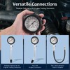 ZEAJSRU Engine Compression Tester Kit 8PCS, 0-300 PSI Cylinder Pressure