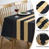 Arwllzz Black Table Cloth 100x140cm Dust-Proof Tablecloth Rectangular Washable Machine