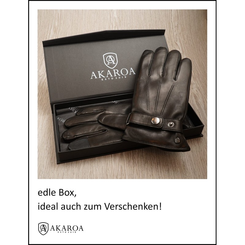 AKAROA ESTD 2019 Men’s RON Italian Sheepskin Leather Gloves with