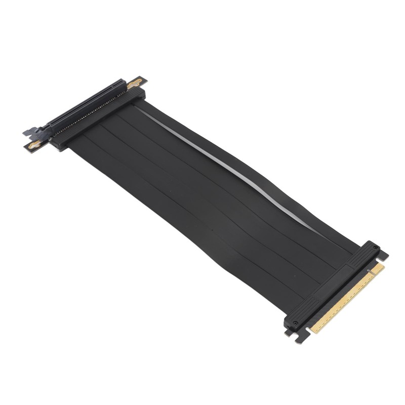 PCIE4.0 X16 Riser Cable 9.8in Length Right Angle High Speed