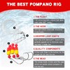 Pompano Rig for Surf Fishing - 6/12 PCS Pompano Rigs